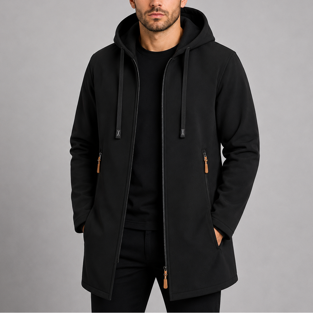 Salvatore | Cappotto Lungo con Cappuccio