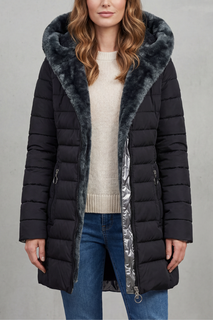 Alice | Parka Invernale con Fodera in Pelliccia Sintetica