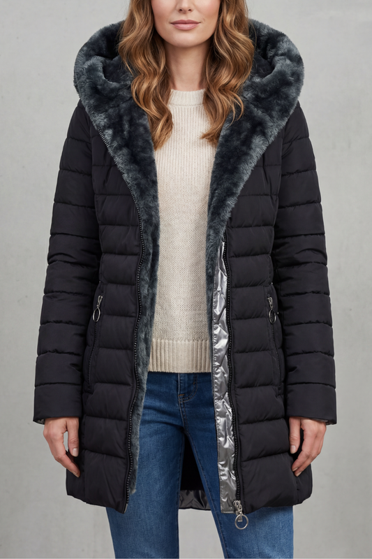 Alice | Parka Invernale con Fodera in Pelliccia Sintetica