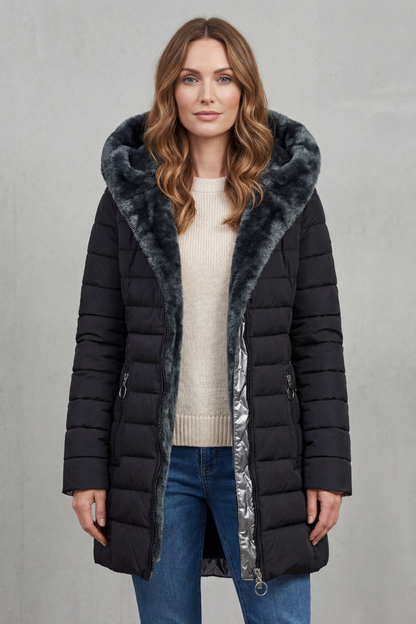 Alice | Parka Invernale con Fodera in Pelliccia Sintetica