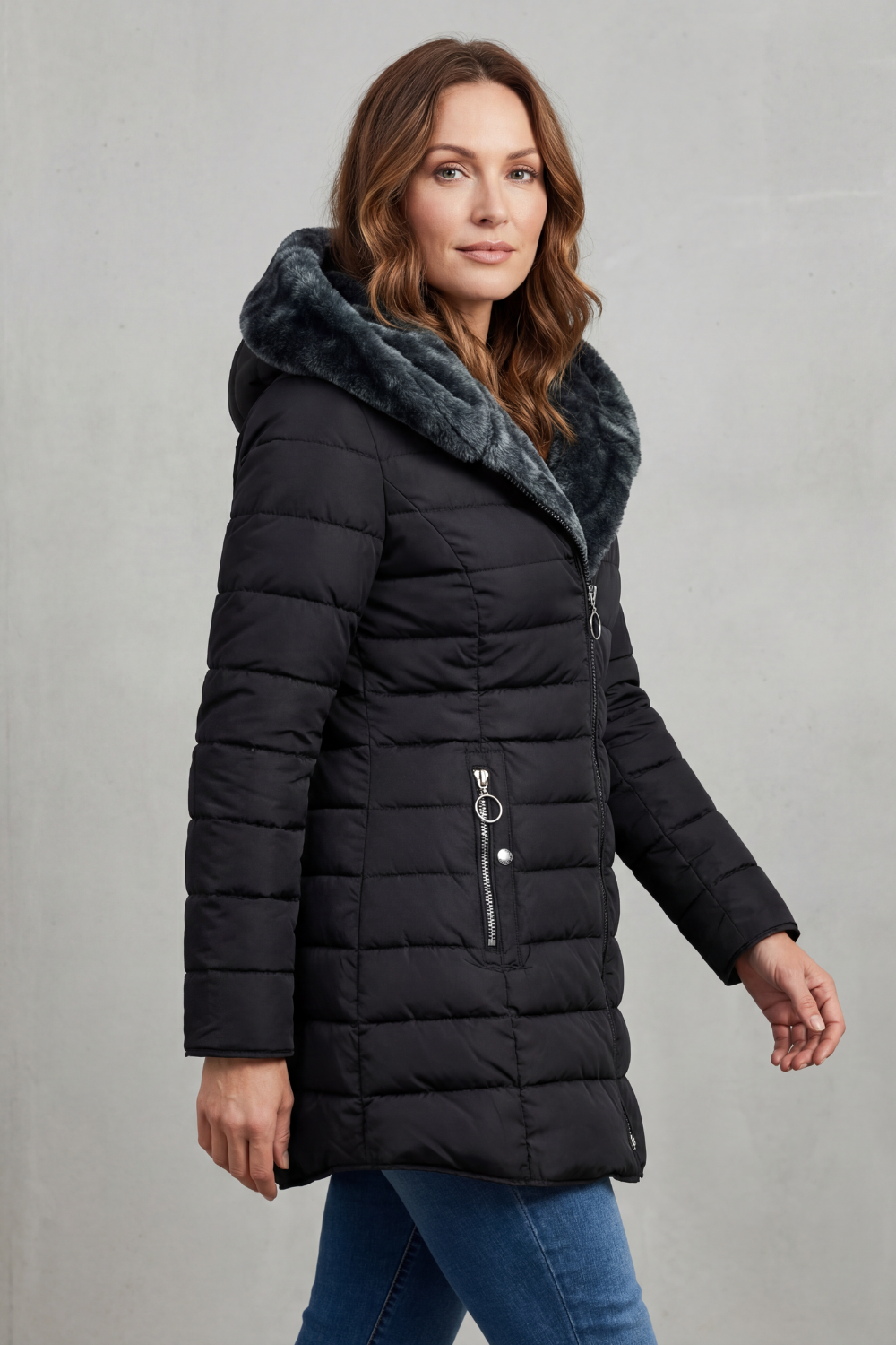 Alice | Parka Invernale con Fodera in Pelliccia Sintetica