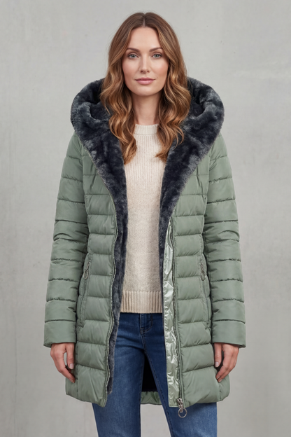 Alice | Parka Invernale con Fodera in Pelliccia Sintetica