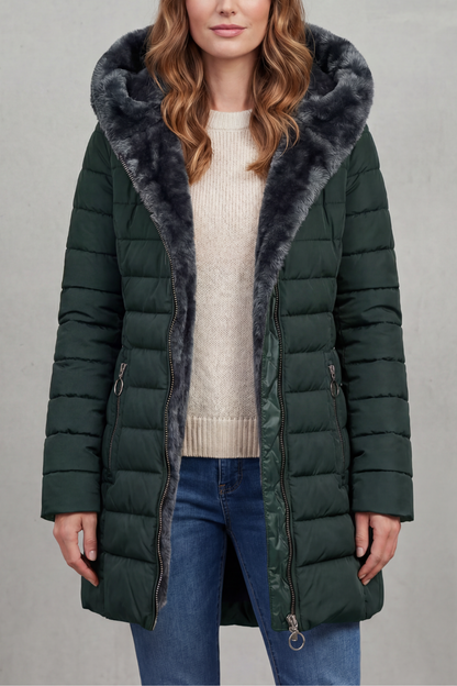 Alice | Parka Invernale con Fodera in Pelliccia Sintetica