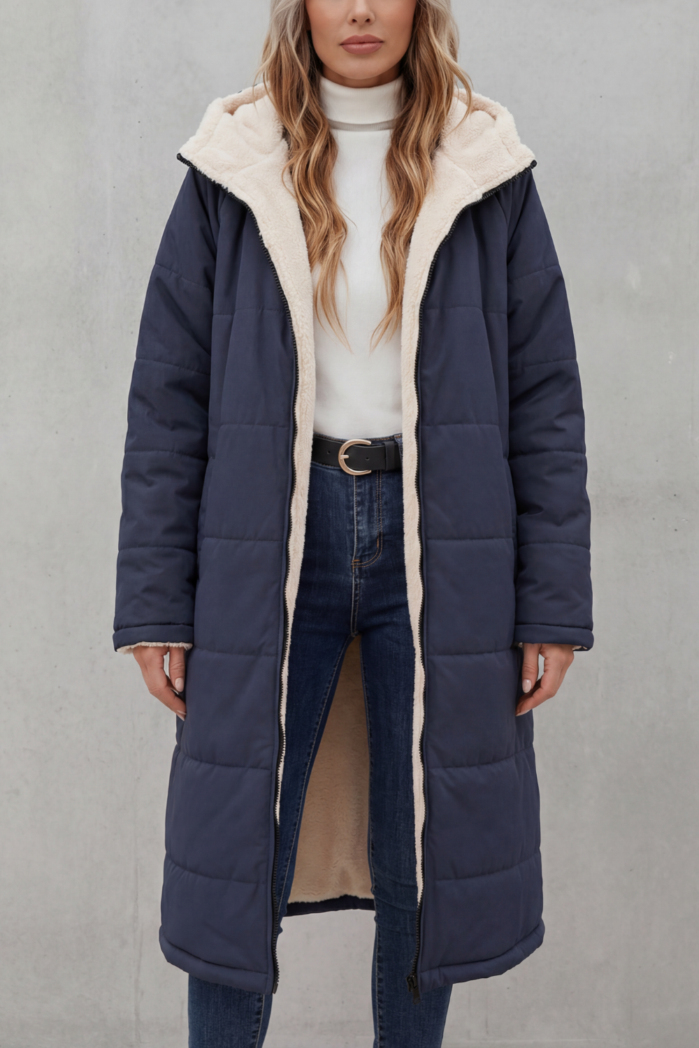 Bianca | Cappotto in Pile per Ogni Giorno