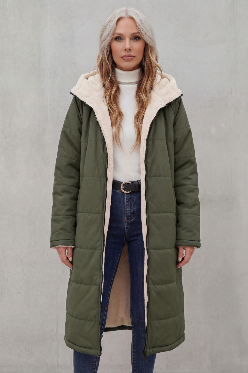Bianca | Cappotto in Pile per Ogni Giorno
