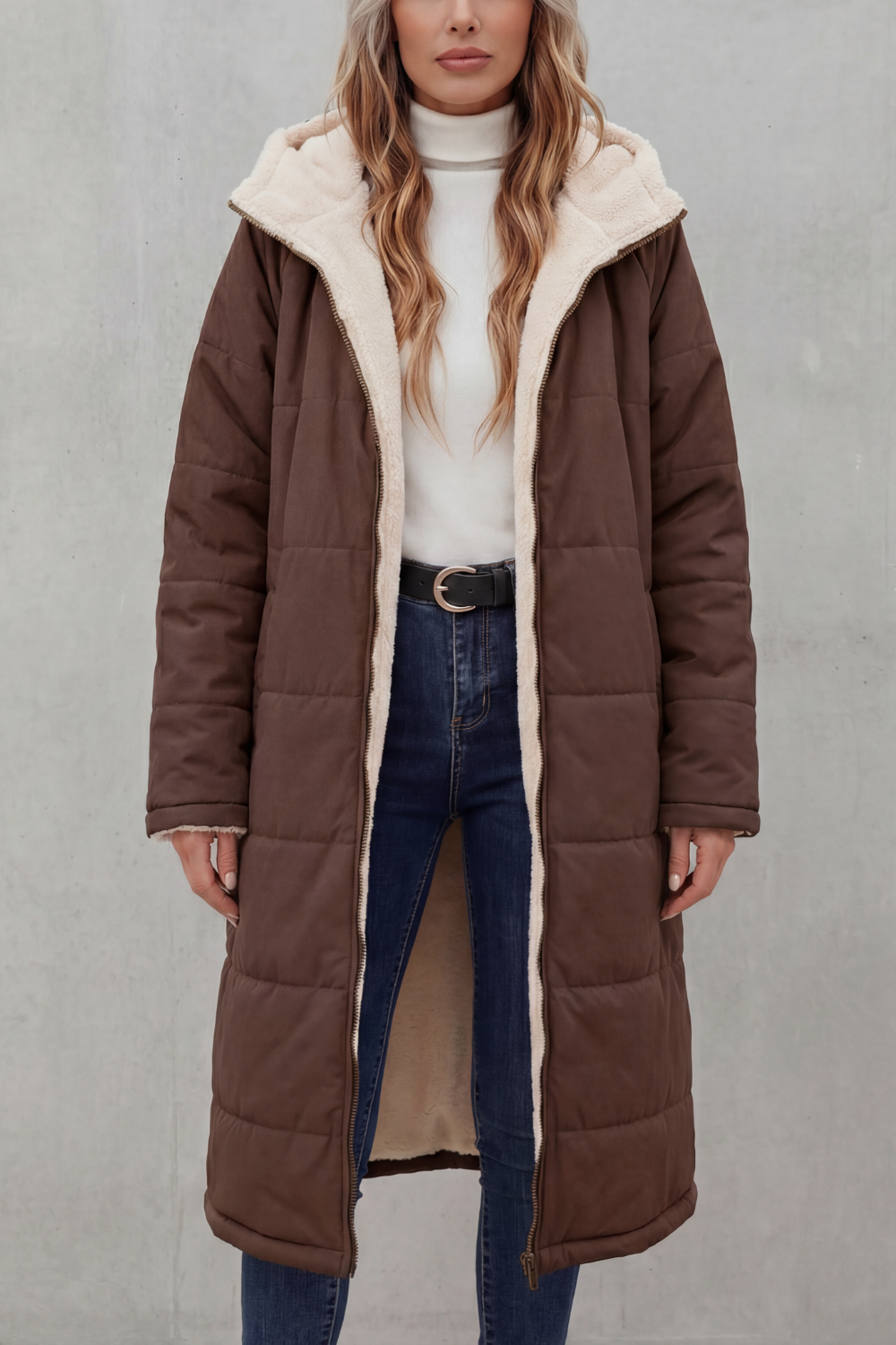 Bianca | Cappotto in Pile per Ogni Giorno
