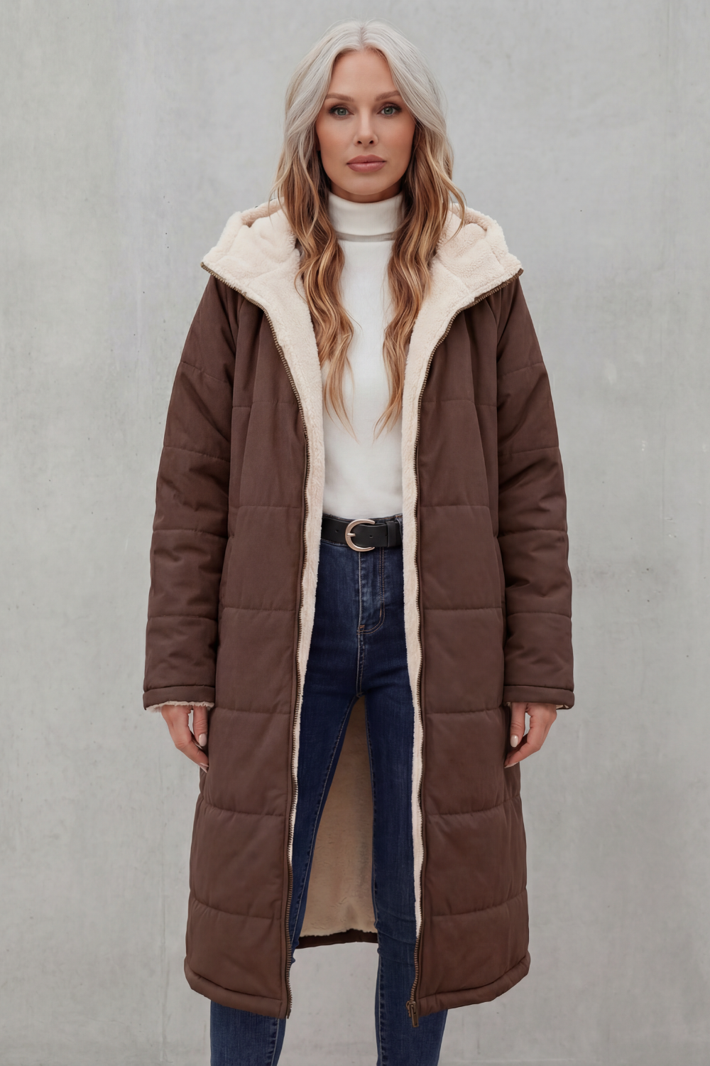 Bianca | Cappotto in Pile per Ogni Giorno