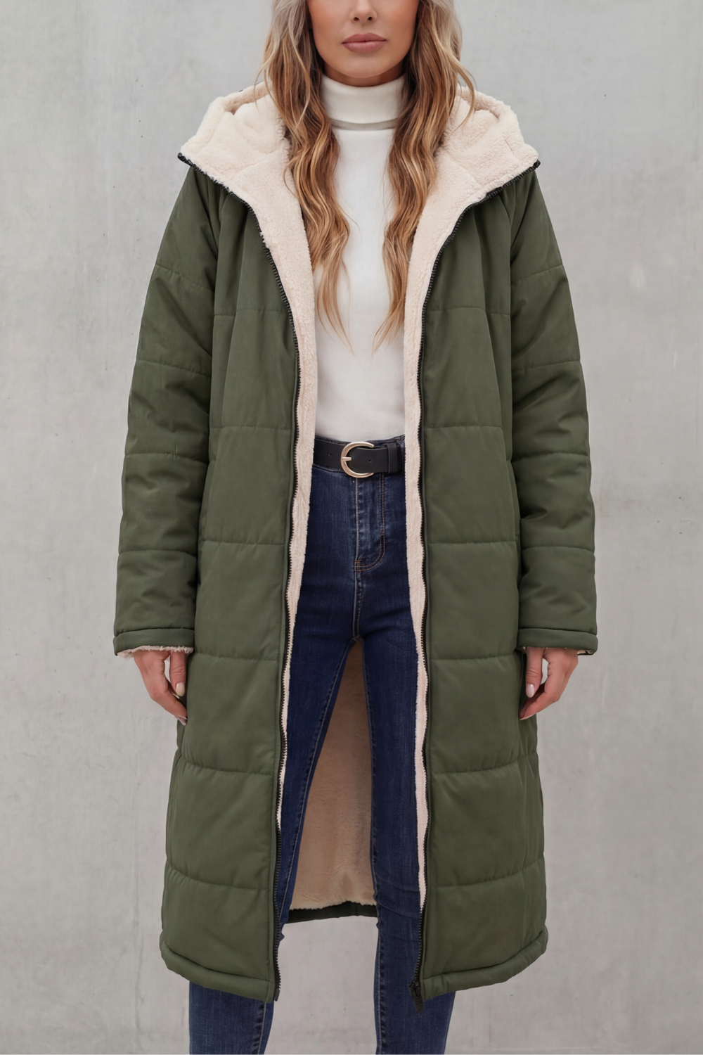 Bianca | Cappotto in Pile per Ogni Giorno