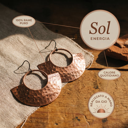 Orecchini in Rame Sol di Gio