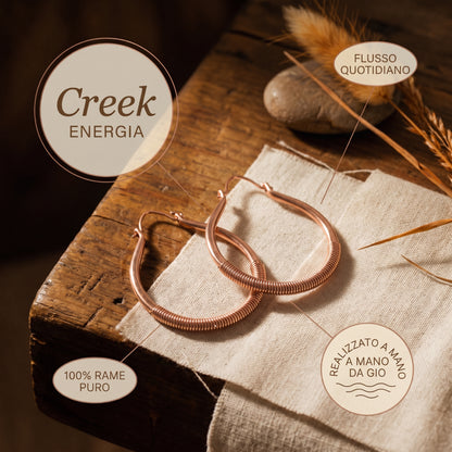 Orecchini in Rame Creek di Gio