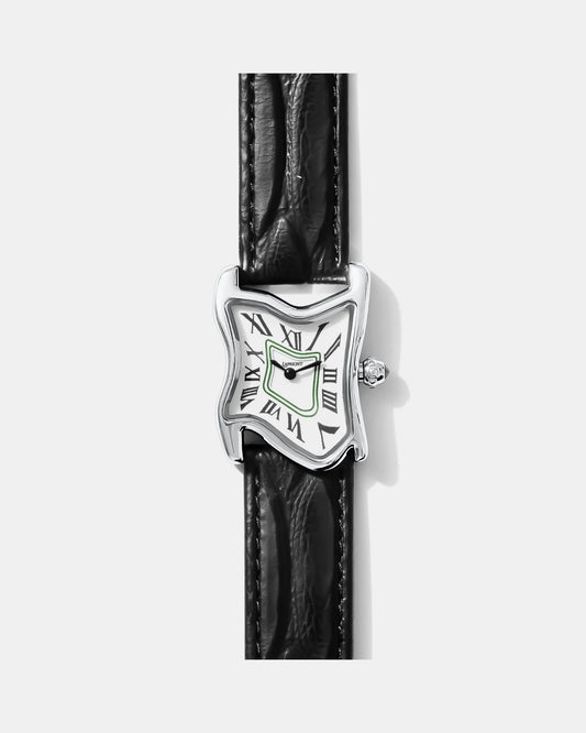 Orologio da scioglimento quadrato piccolo argento
