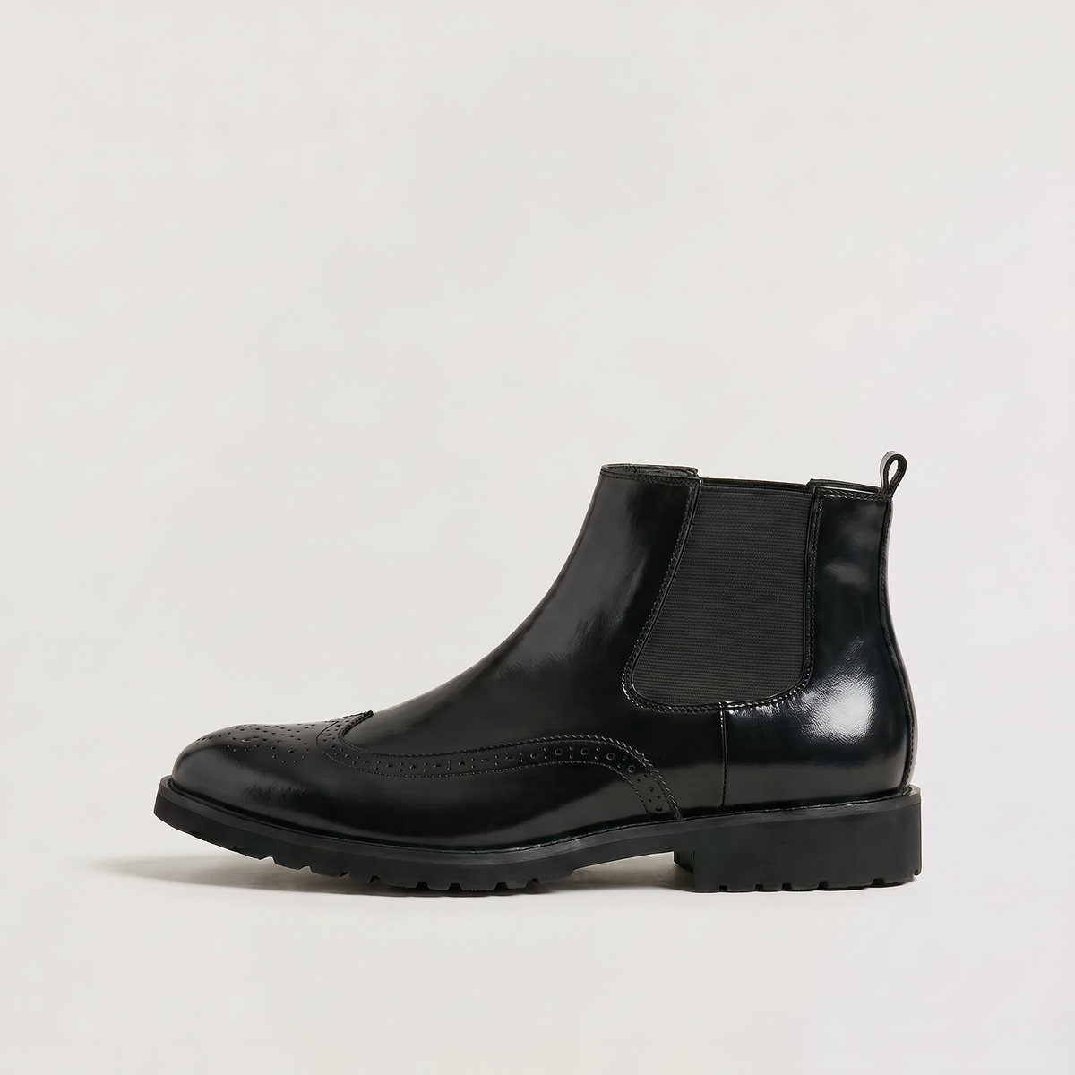 Stivaletti Chelsea da Uomo in Brogue Slip-On