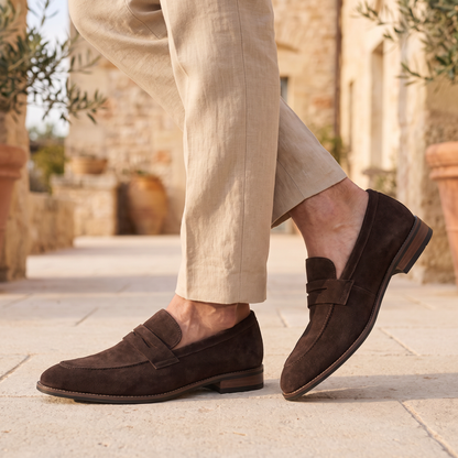 Mocassini da uomo in nubuck