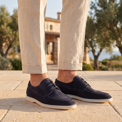 Mocassini Classici in Suede per Uomo