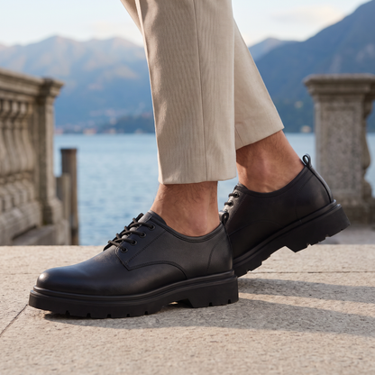 Scarpe Derby da Uomo con Suola Lug Spessa