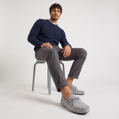 Scarpe da guida in suede per uomo