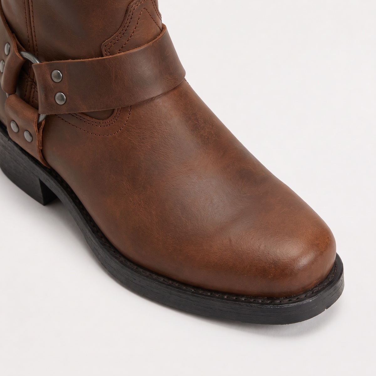 Stivali alla Caviglia in Pelle Western per Uomo