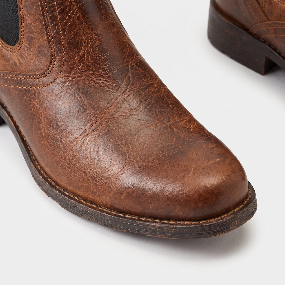 Stivali Chelsea Western Distressed da Uomo