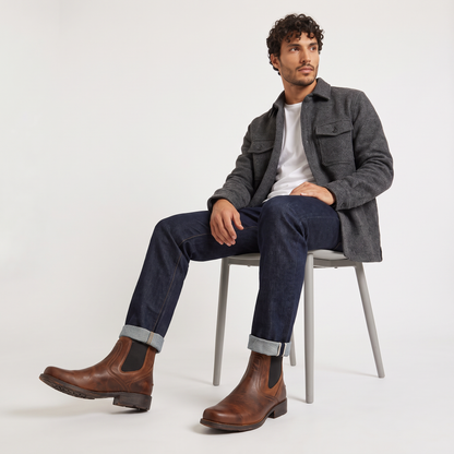 Stivali Chelsea Western Distressed da Uomo