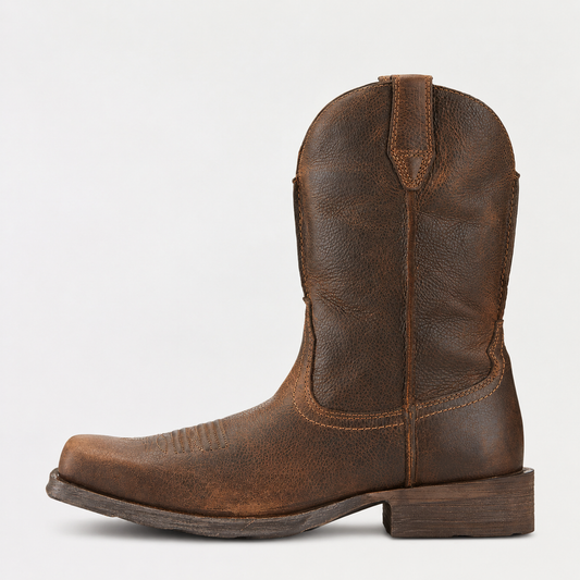 Stivali Western Distressed da Uomo