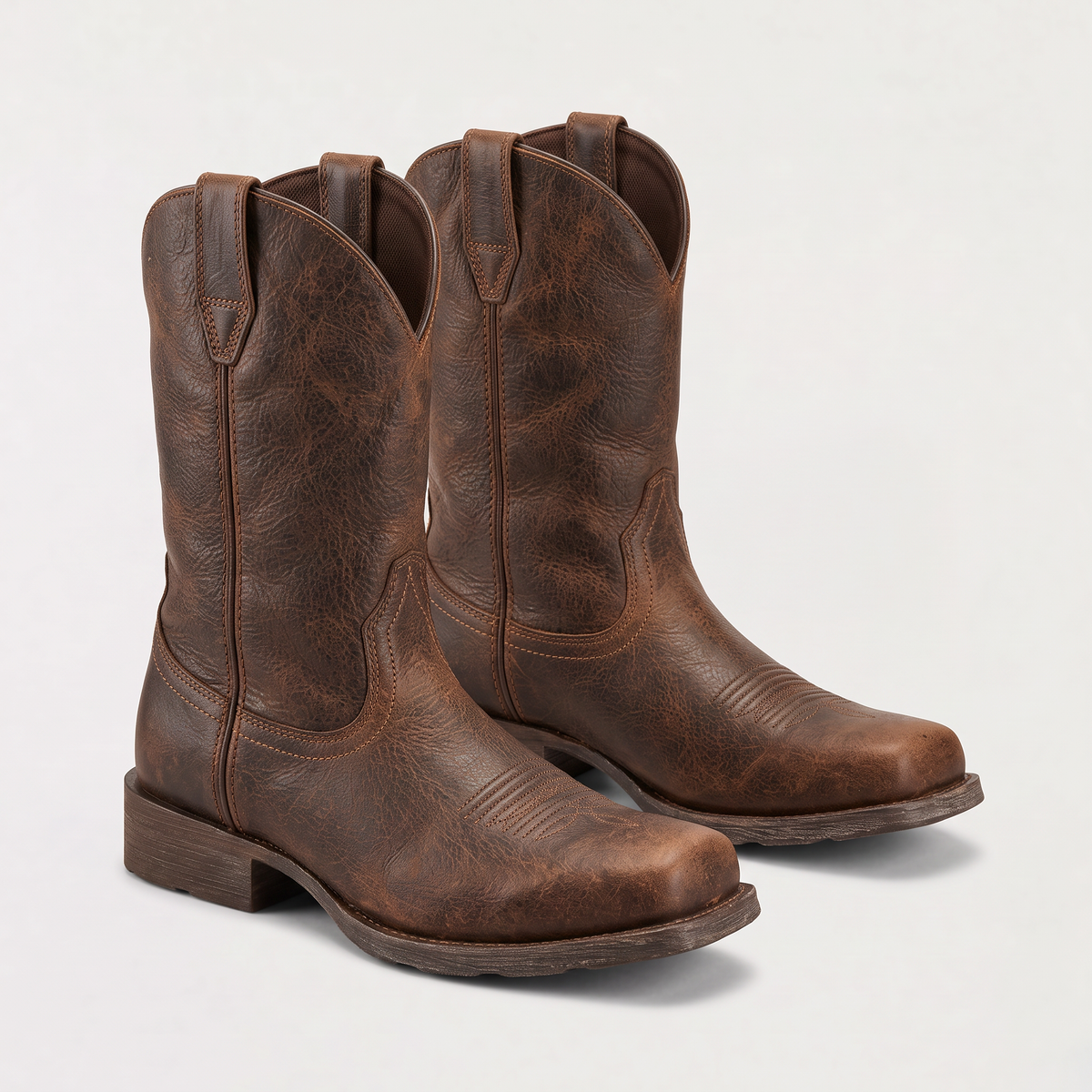 Stivali Western Distressed da Uomo
