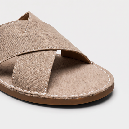 Sandali da Uomo in Finta Suede con Cinturini Incrociati