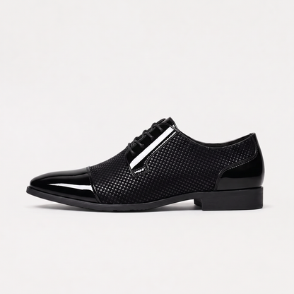 Scarpe Oxford da Uomo con Texture a Contrasto