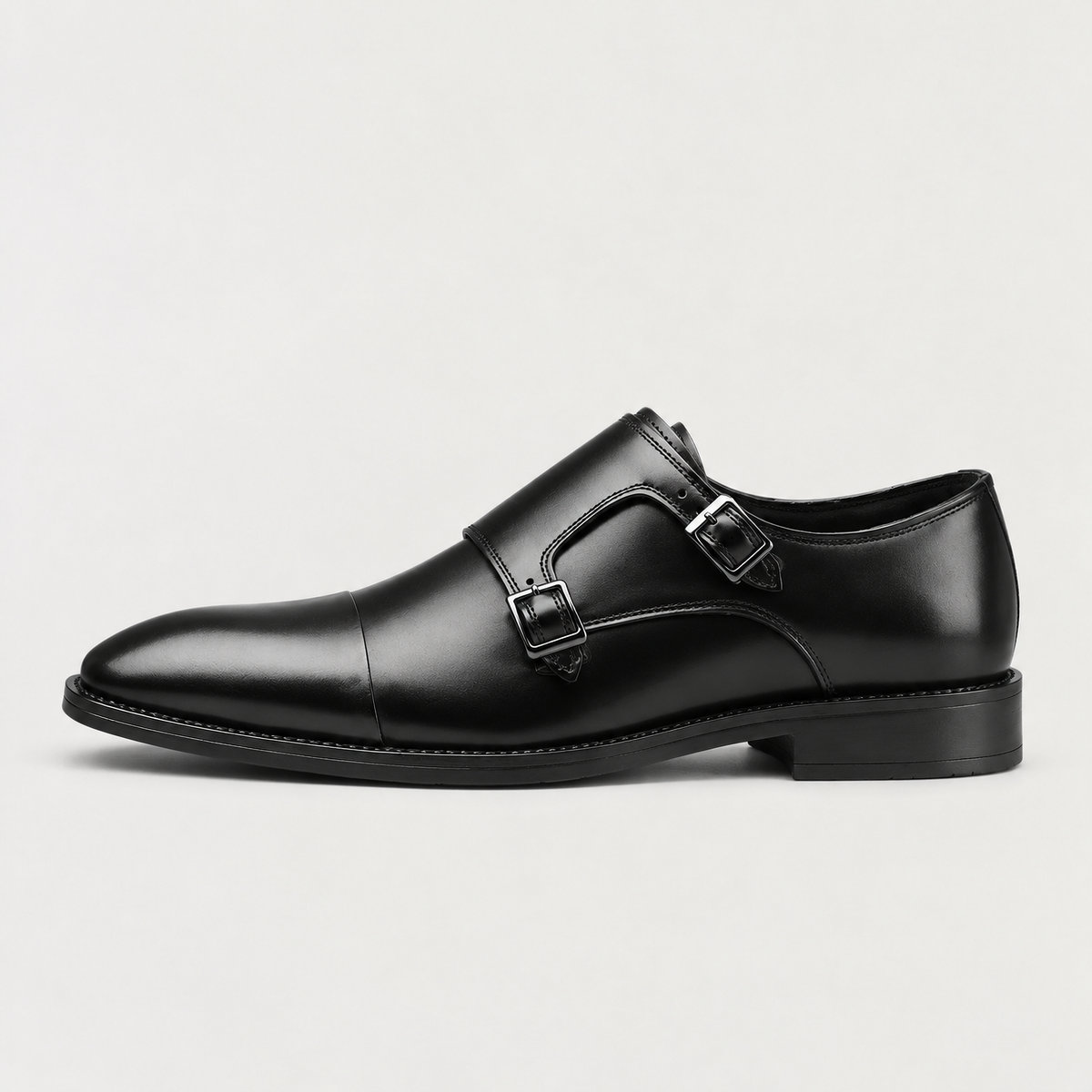 Scarpe da uomo con doppia fibbia