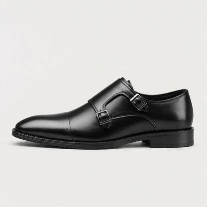 Scarpe da uomo con doppia fibbia