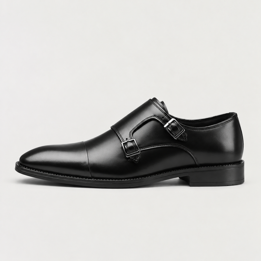 Scarpe da uomo con doppia fibbia