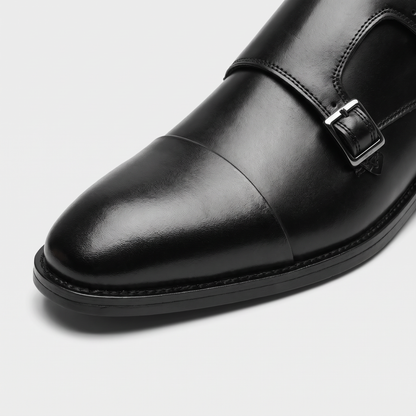 Scarpe da uomo con doppia fibbia