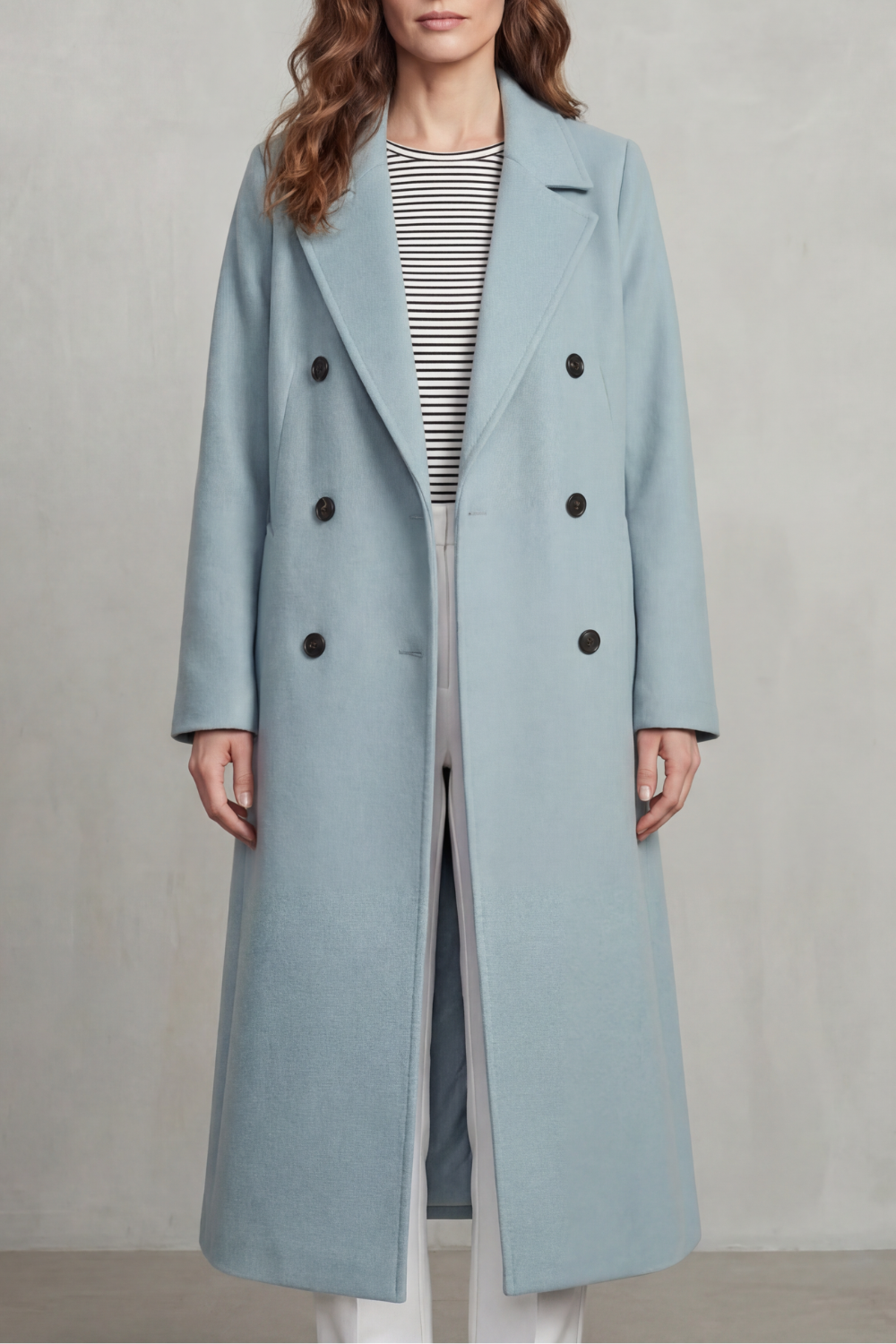 Elena | Cappotto Doppiopetto in Misto Lana
