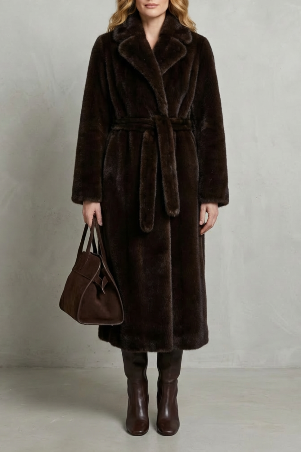 Carlotta | Cappotto Lungo Oversize in Pelliccia Sintetica