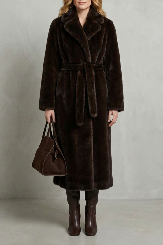 Carlotta | Cappotto Lungo Oversize in Pelliccia Sintetica