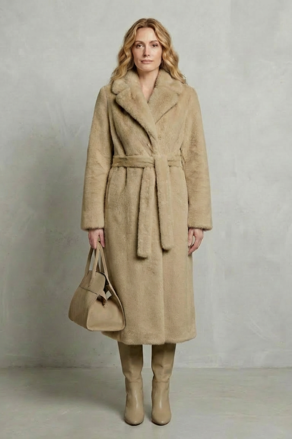 Carlotta | Cappotto Lungo Oversize in Pelliccia Sintetica