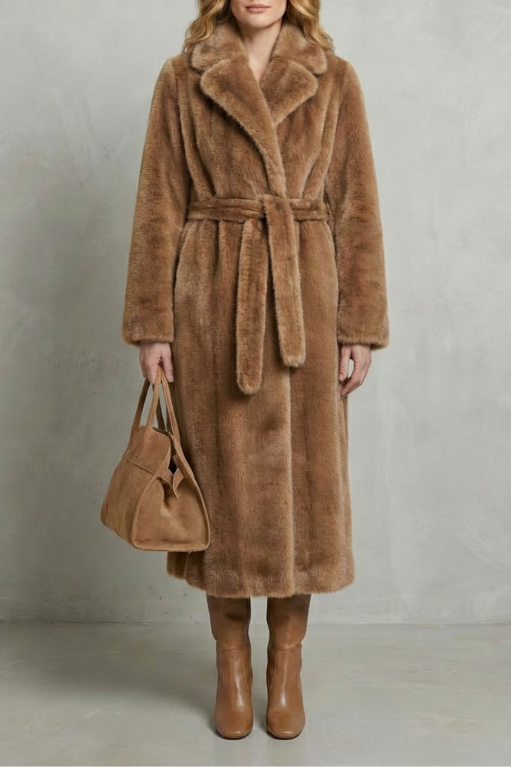 Carlotta | Cappotto Lungo Oversize in Pelliccia Sintetica