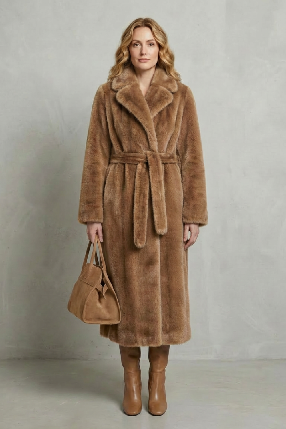 Carlotta | Cappotto Lungo Oversize in Pelliccia Sintetica