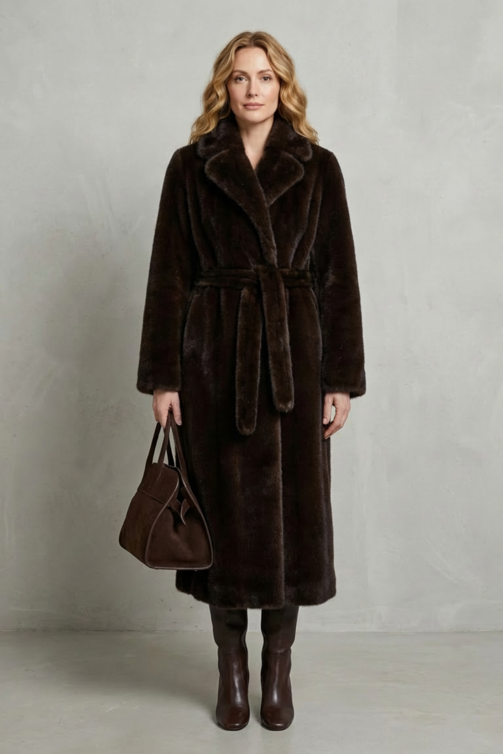 Carlotta | Cappotto Lungo Oversize in Pelliccia Sintetica