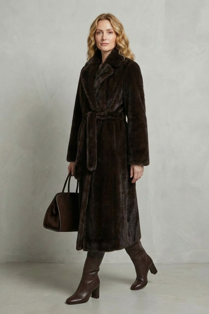 Carlotta | Cappotto Lungo Oversize in Pelliccia Sintetica