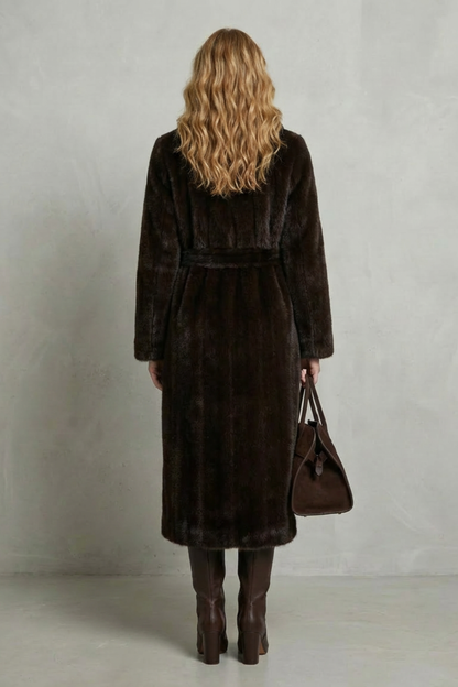 Carlotta | Cappotto Lungo Oversize in Pelliccia Sintetica