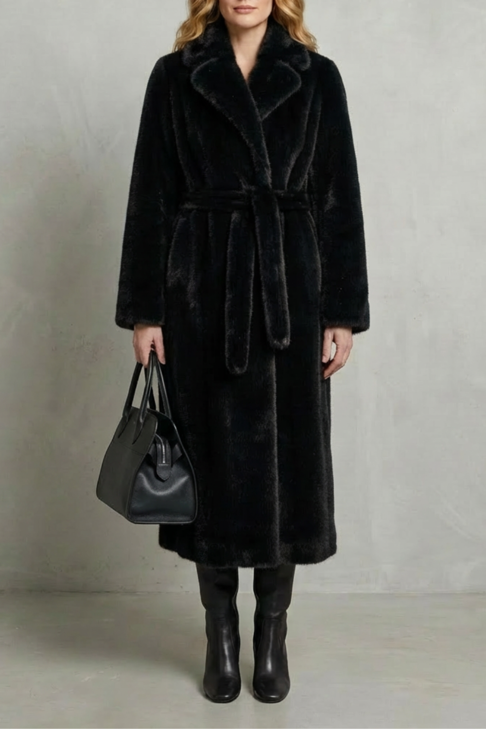 Carlotta | Cappotto Lungo Oversize in Pelliccia Sintetica