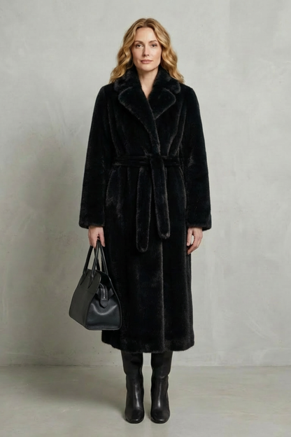 Carlotta | Cappotto Lungo Oversize in Pelliccia Sintetica