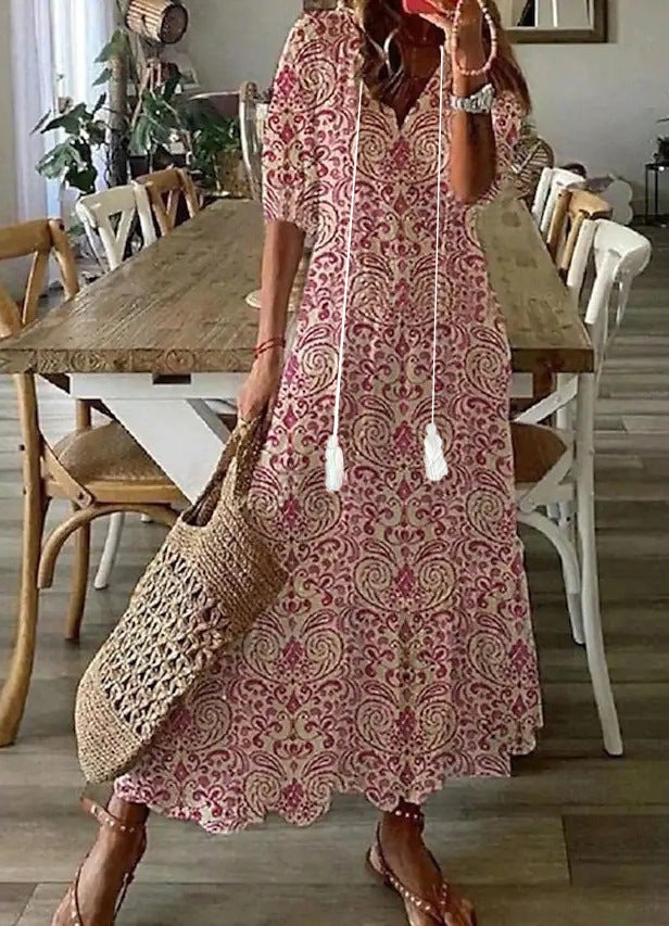 Amalia | Maxi Abito Vintage Bohemien Estate