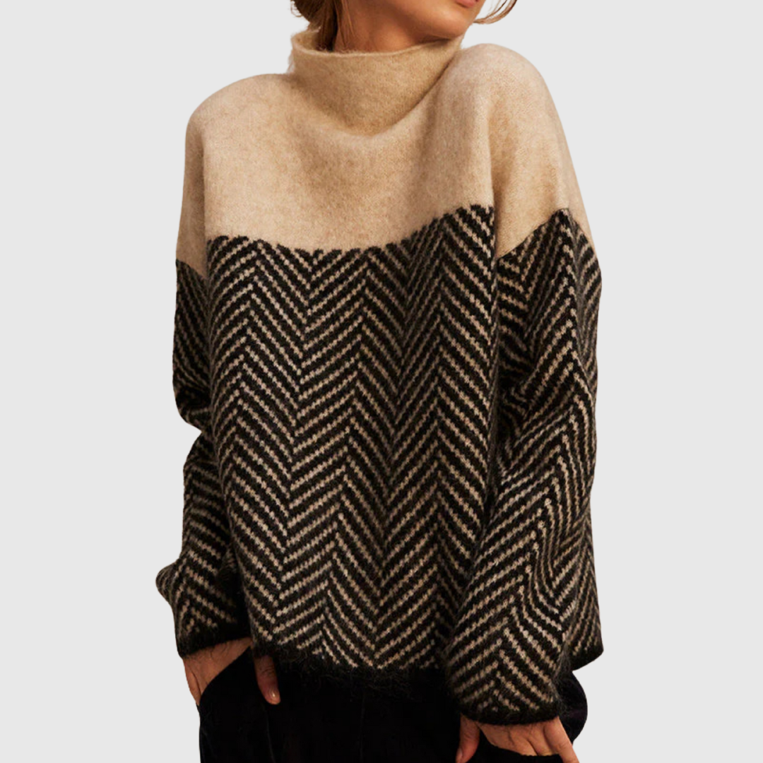 Norah | Maglione in Cotone con Collo Alto