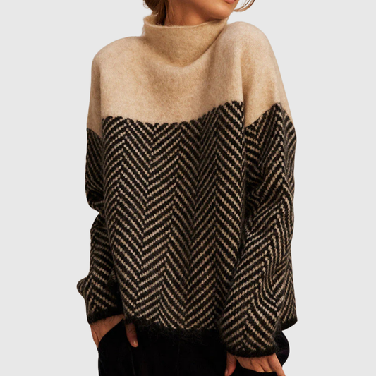 Norah | Maglione in Cotone con Collo Alto