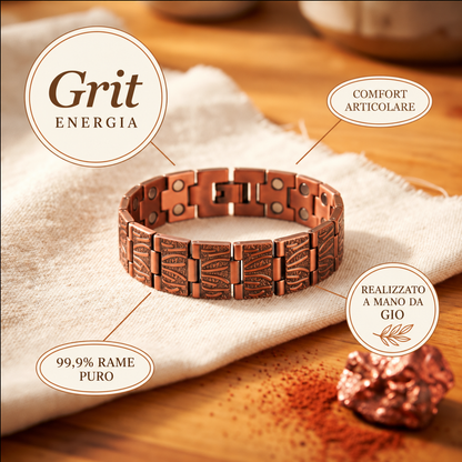 Bracciale in Rame da Uomo Grit di Gio