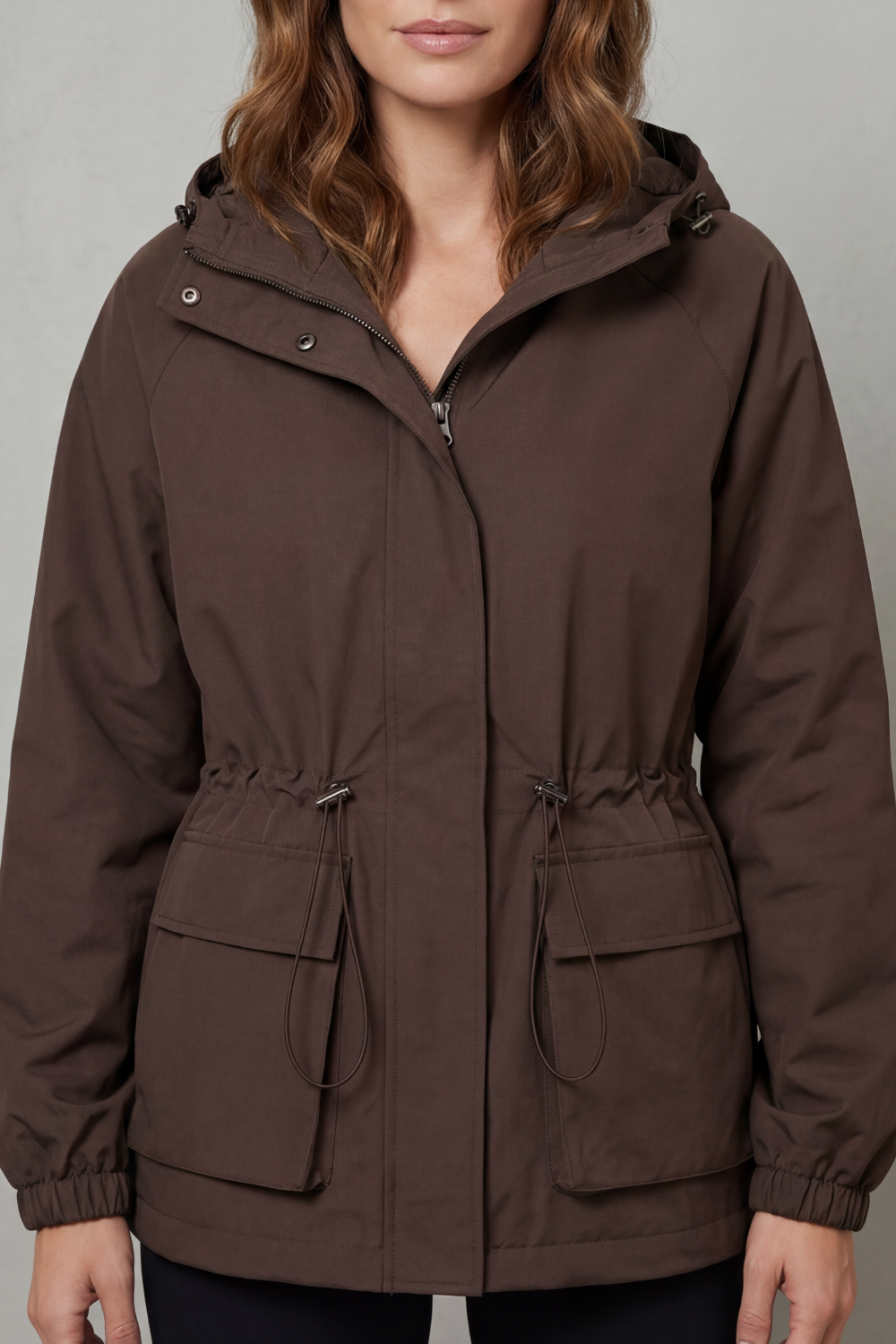 Adriana | Giacca Impermeabile Utility con Coulisse