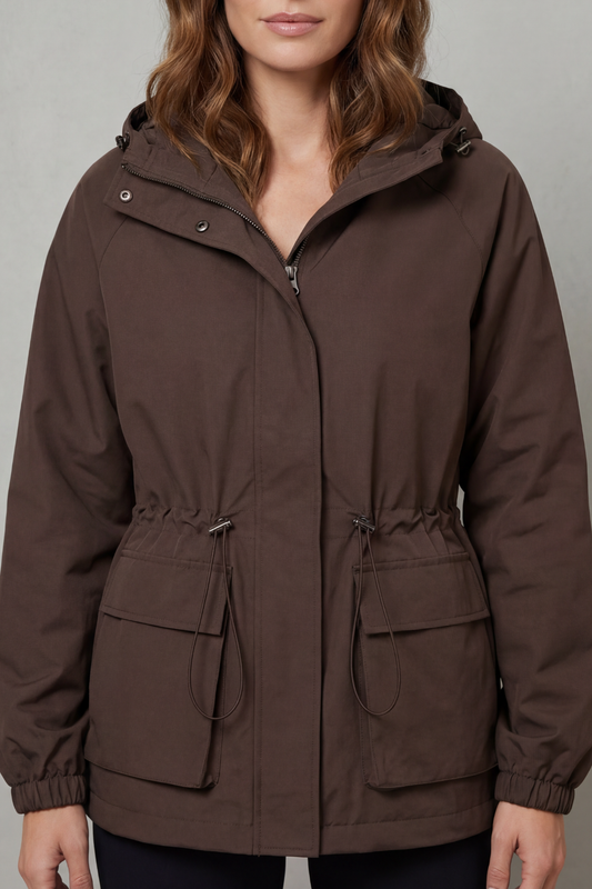 Adriana | Giacca Impermeabile Utility con Coulisse