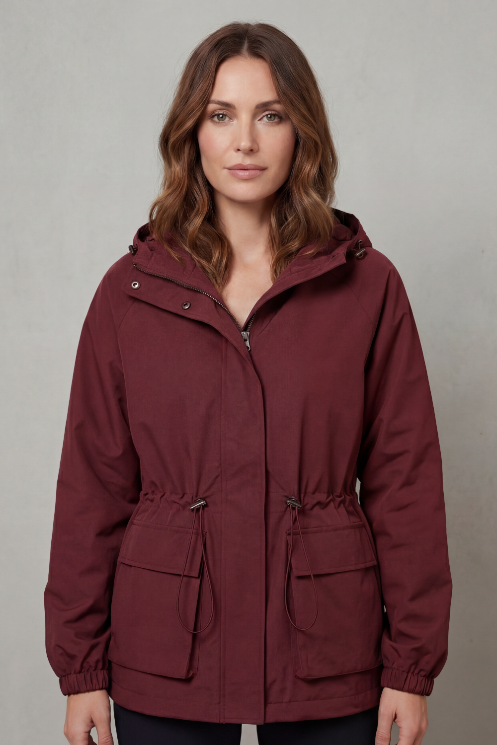 Adriana | Giacca Impermeabile Utility con Coulisse