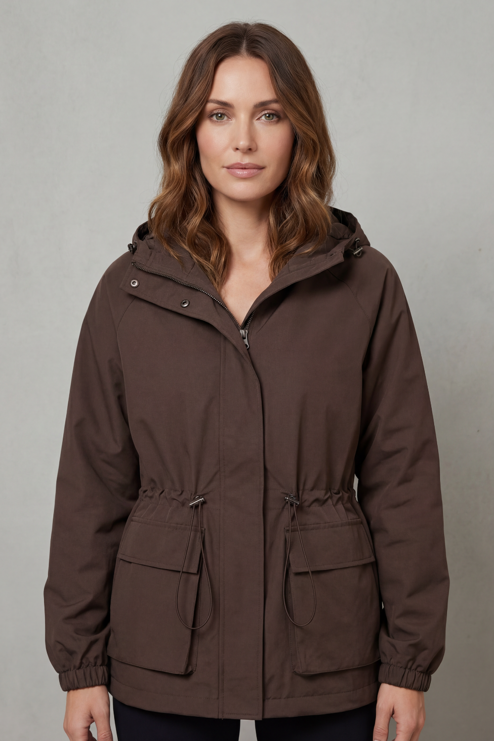 Adriana | Giacca Impermeabile Utility con Coulisse